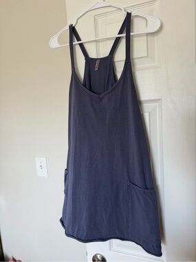 FP Movement by Free People Hot Shot Mini Dress in Blue Indigo